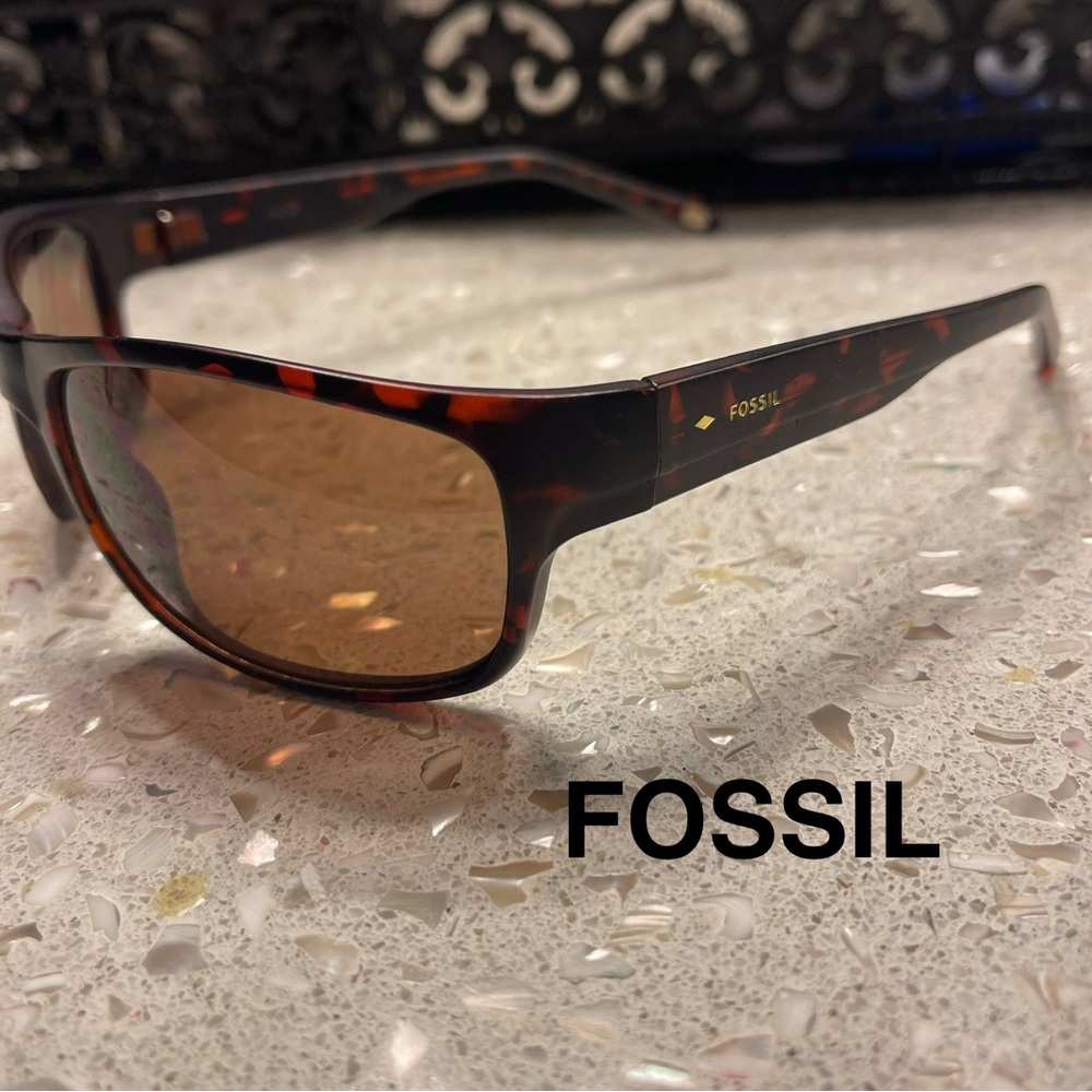 Fossil Tortoise Shell Sunglasses - Picture 2 of 5